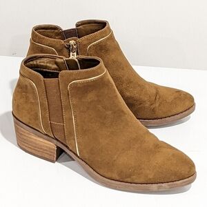 Karl Lagerfeld brown ankle boots size 5.5